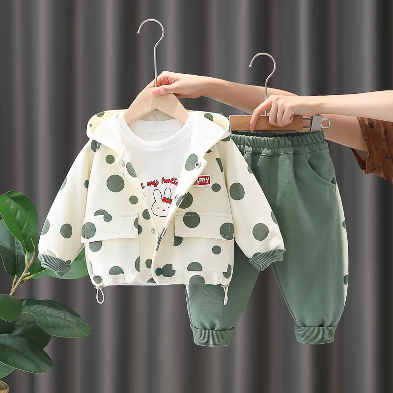 π§Έ Kids' 3-Piece Teddy Bear Outfit Set - Cute & Cozy Style!