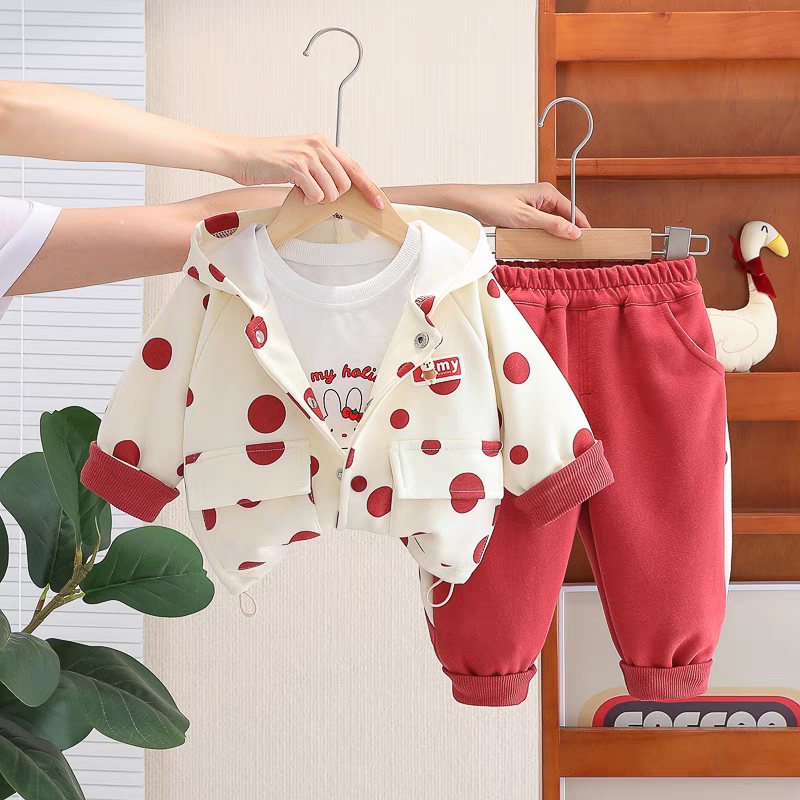 π§Έ Kids' 3-Piece Teddy Bear Outfit Set - Cute & Cozy Style!