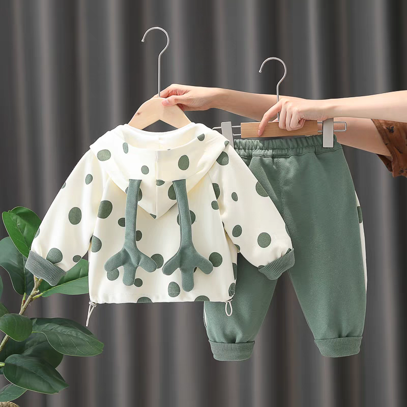 🧸 Kids' 3-Piece Teddy Bear Outfit Set - Cute & Cozy Style!