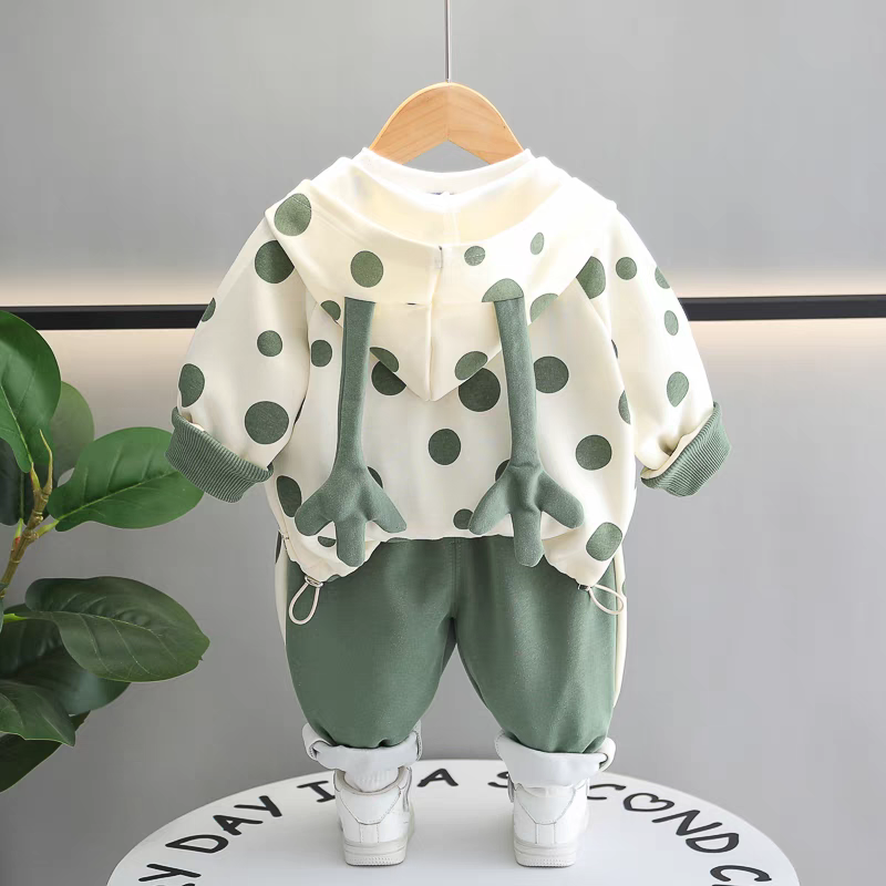 🧸 Kids' 3-Piece Teddy Bear Outfit Set - Cute & Cozy Style!