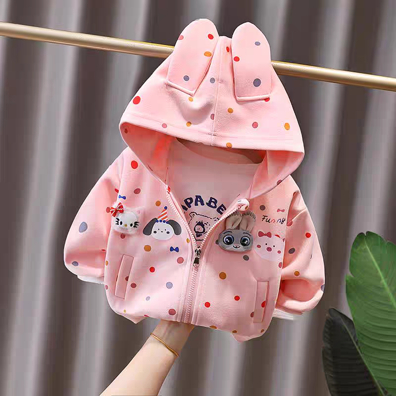 Fun Animal Patch Hooded Jackets for Kids - Cute Outerwear
