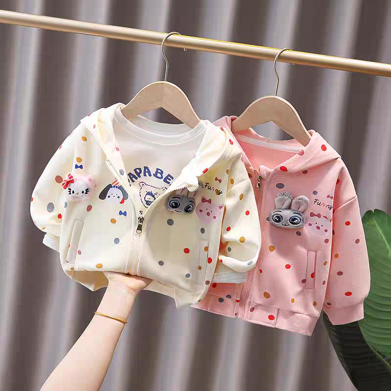 Fun Animal Patch Hooded Jackets for Kids - Cute Outerwear