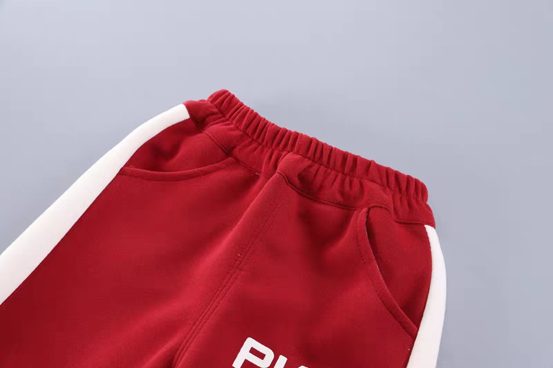 : Kids' Modern Sporty Tracksuit Set | Stylish Black & White Ensemble