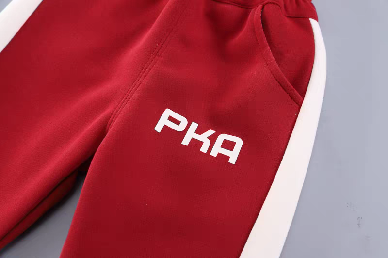 : Kids' Modern Sporty Tracksuit Set | Stylish Black & White Ensemble