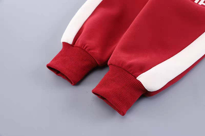 : Kids' Modern Sporty Tracksuit Set | Stylish Black & White Ensemble