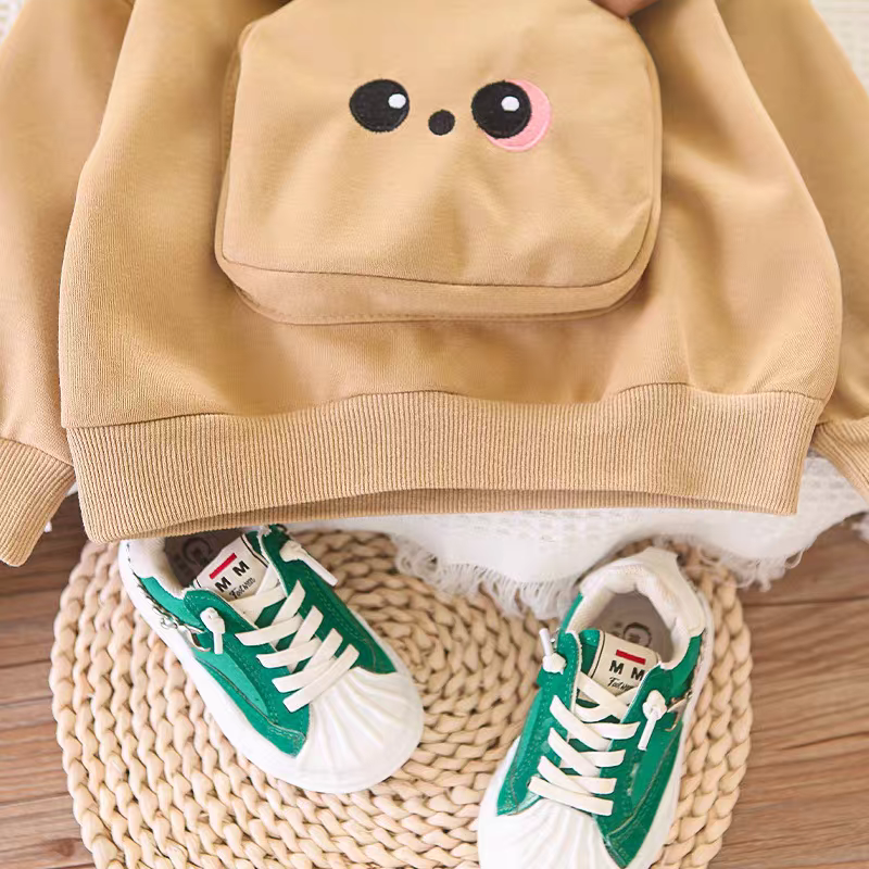Soft Bear Hoodie & Pant Set for Kids + one baby sandal free   90%off offer today only