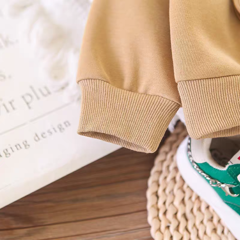 Soft Bear Hoodie & Pant Set for Kids + one baby sandal free   90%off offer today only