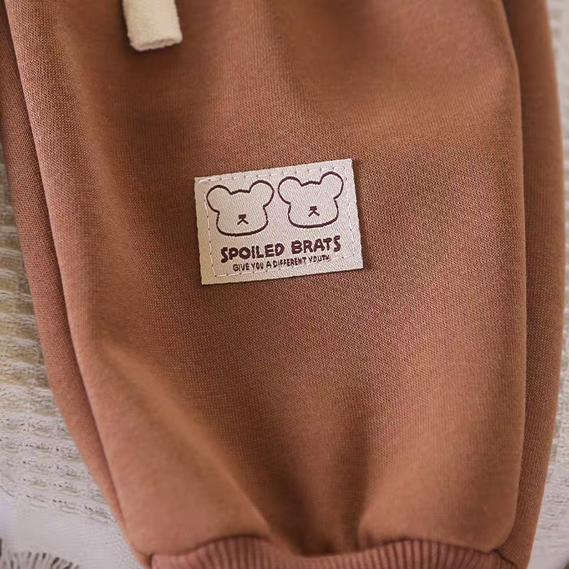 Soft Bear Hoodie & Pant Set for Kids + one baby sandal free   90%off offer today only