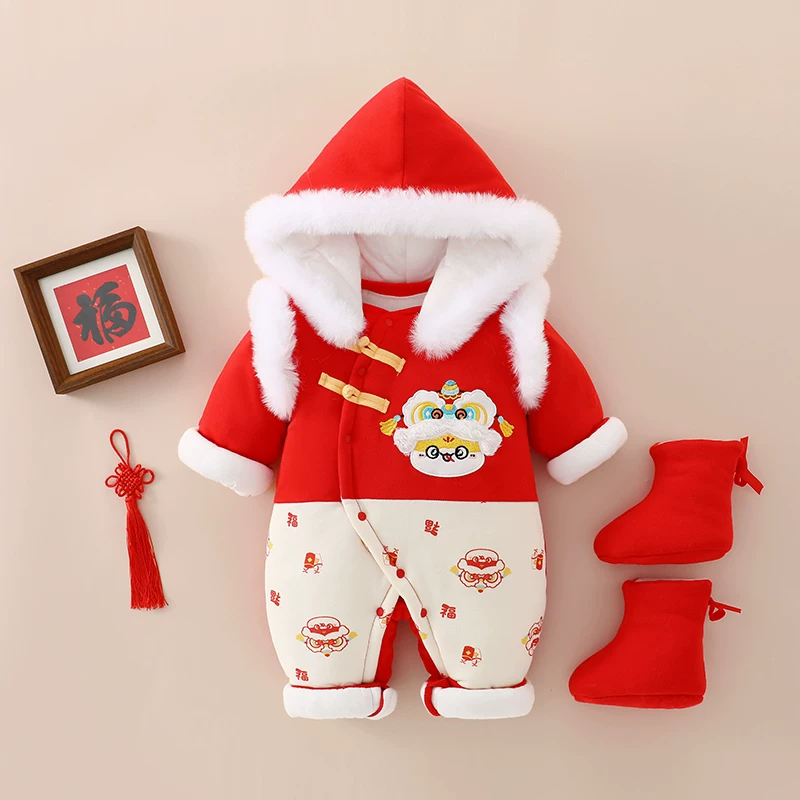 Newborn Baby New Jumpsuit with Hat and Boots