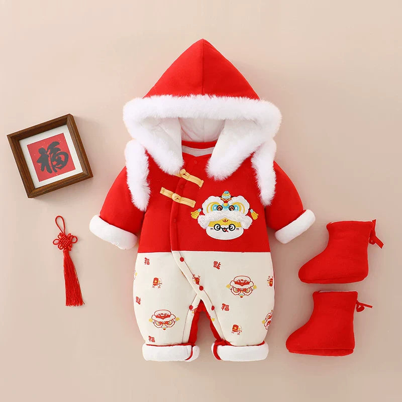 Newborn Baby New Jumpsuit with Hat and Boots