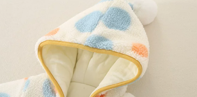 Cozy Polka Dot Baby Winter Jumpsuit ❄️ | Soft, Warm & Adorable | Price Drops to ₹299 — Soon ₹499!