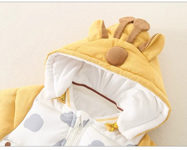 Cute Giraffe Baby Romper – Soft & Cozy Jumpsuit